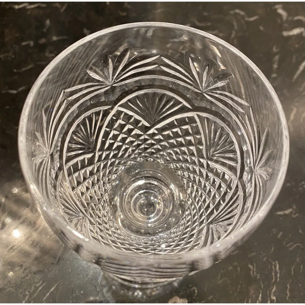 Waterford Short Stem Wine Glass Clear Cut Crystal 5.25